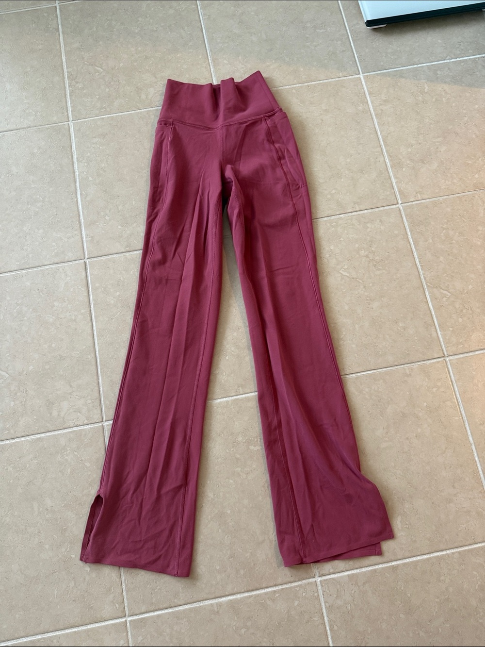 Athleta Women’s Flared High-Rise Pants in Berry